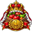 Highest grouped count for Apple. Tied first place splits King plus Queen bonuses rounded down.